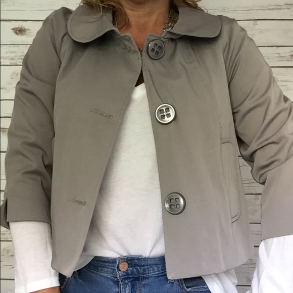Vertigo Paris Spring Cropped Jacket Taupe … - Picture 1 of 7